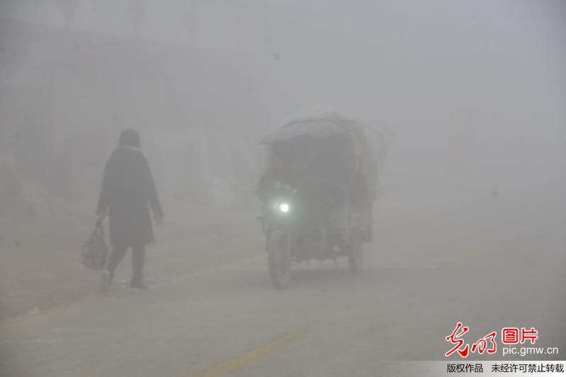 多地迎大雾天气 能见度极低