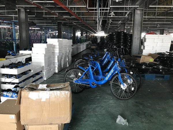 探访共享单车制造基地 北方最大的生产基地